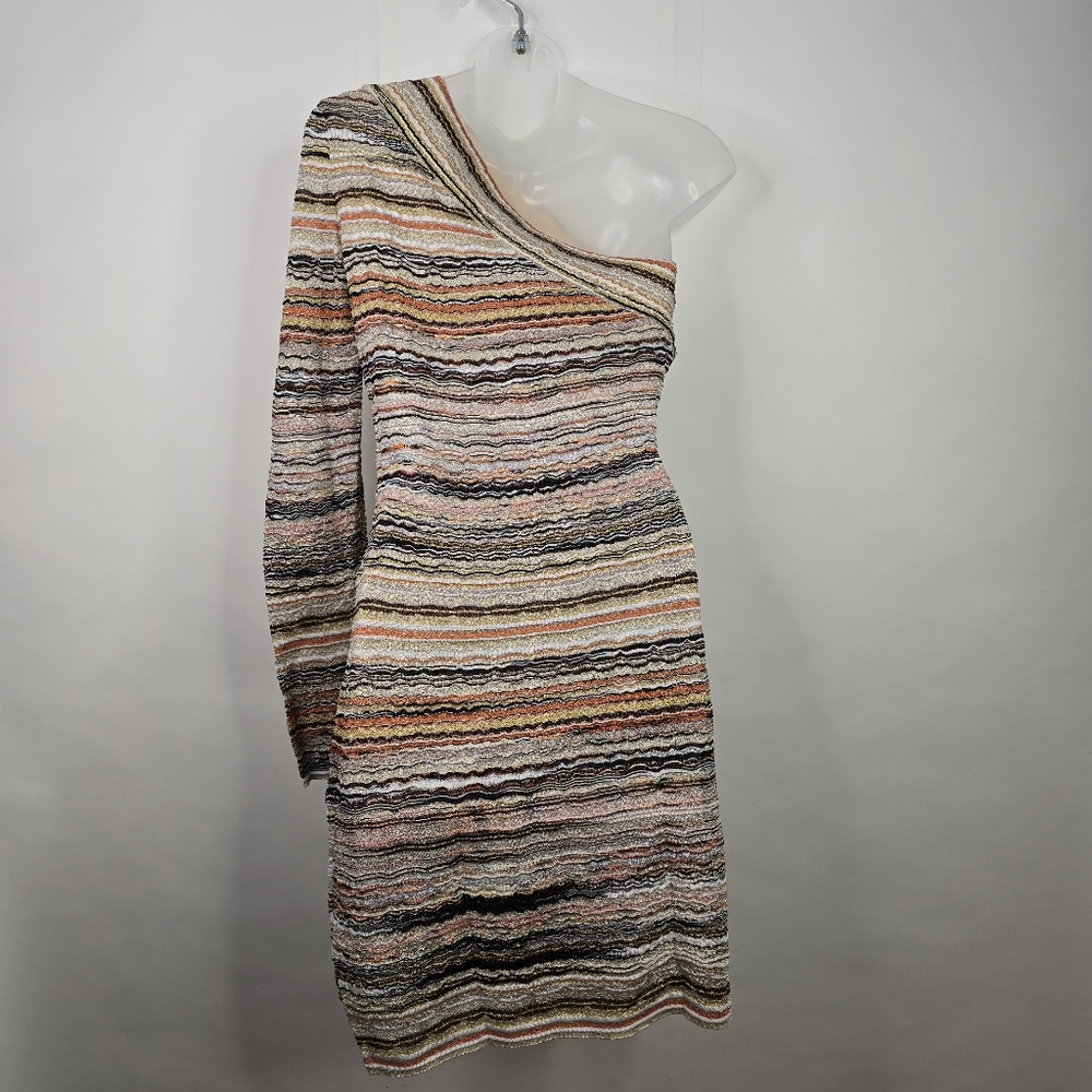 Missoni Multicolor One-shoulder Striped Mini Dress - Picture 7 of 11